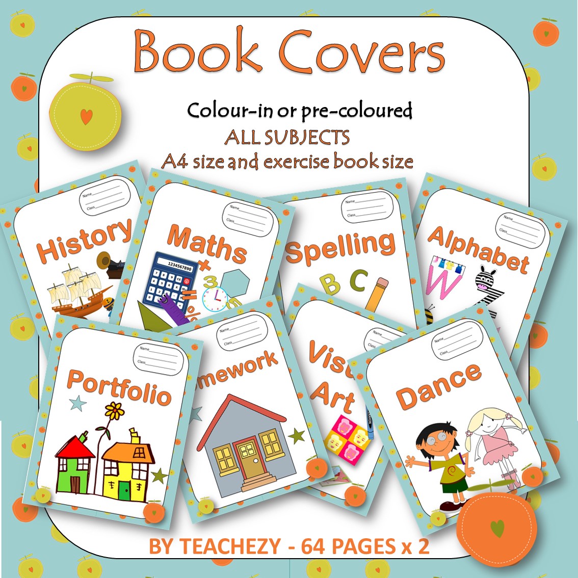 Book Covers Colour and Black & White – TeachEzy